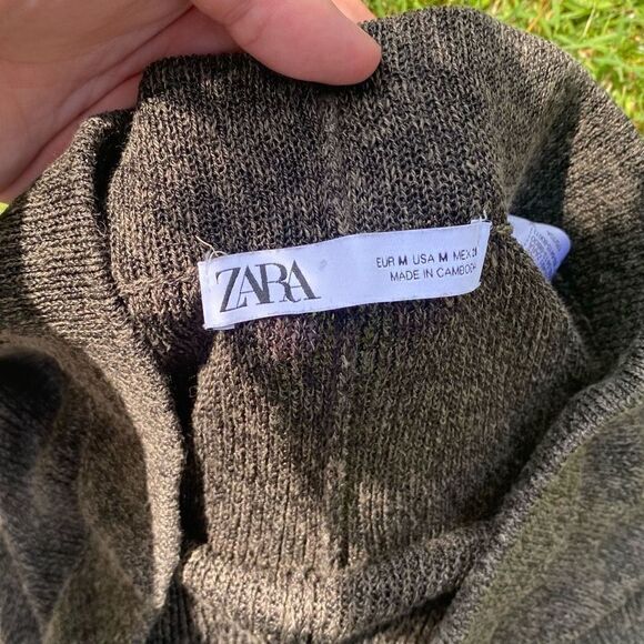 Zara Knit Loose Knit Culotte Pants | M - Picture 3 of 5